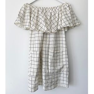 Reformation Off Shoulder Pocket Dress M